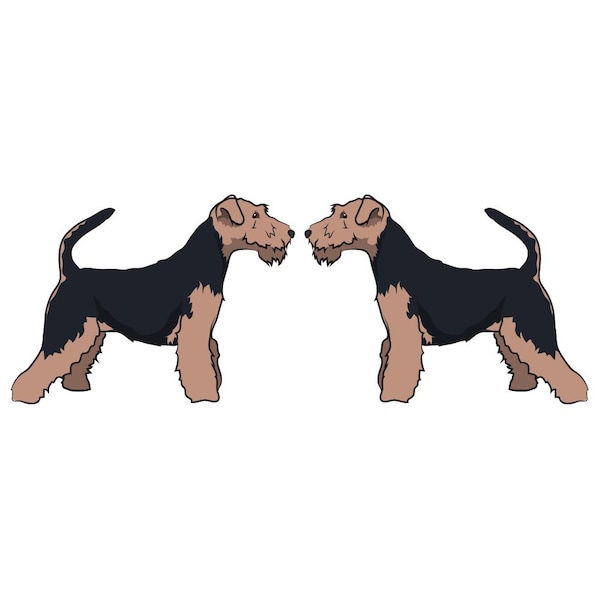 Welsh Terrier Dog Decal, Dog Lover Decor Vinyl Sticker